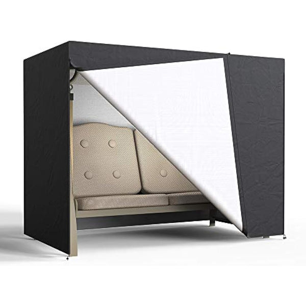 Beenle-Icey 2 Seater Garden Swing Cover Heavy Duty Waterproof Hammock Cover Windproof Swing Sunshield Covers 160 * 125 * 170cm