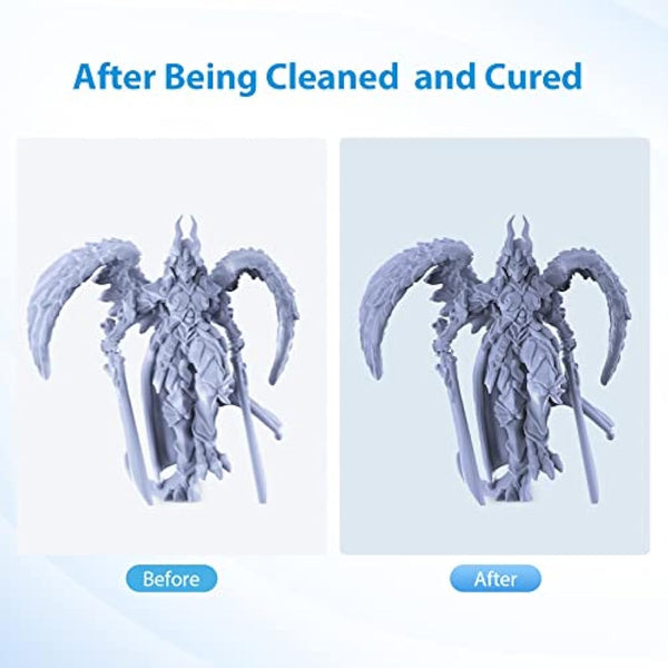 ELEGOO Mercury XS BUNDLE, Larger Size Washing and Curing Machine, Wash and Cure Station Simultaneous Working Add Bottom Light Source Fresnel Lens for Saturn, Mars LCD MSLA DLP 3D Printers