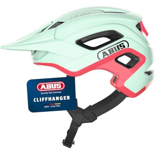 ABUS CliffHanger MTB helmet - bike helmet for demanding trails - with large ventilation openings & TriVider strap system - for men and women