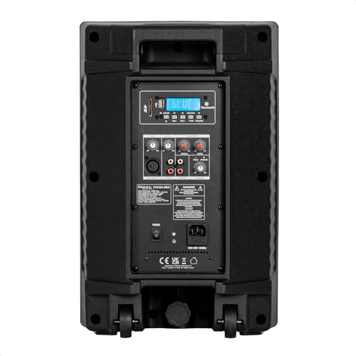 Ibiza - XTK8A-MKII- Active 8"/20cm SONO Speaker- 25mm Compression Tweeter- Bass Reflex System- USB, SD, Bluetooth- TWS- Handle and Wheels- NEW VERSION- Black- Parties, events,clubs,conferences,karaoke