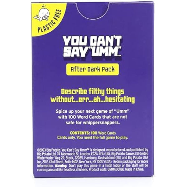Big Potato You Can't Say Umm After Dark Pack - Adult Content Expansion Pack for those with a rude sense of humour