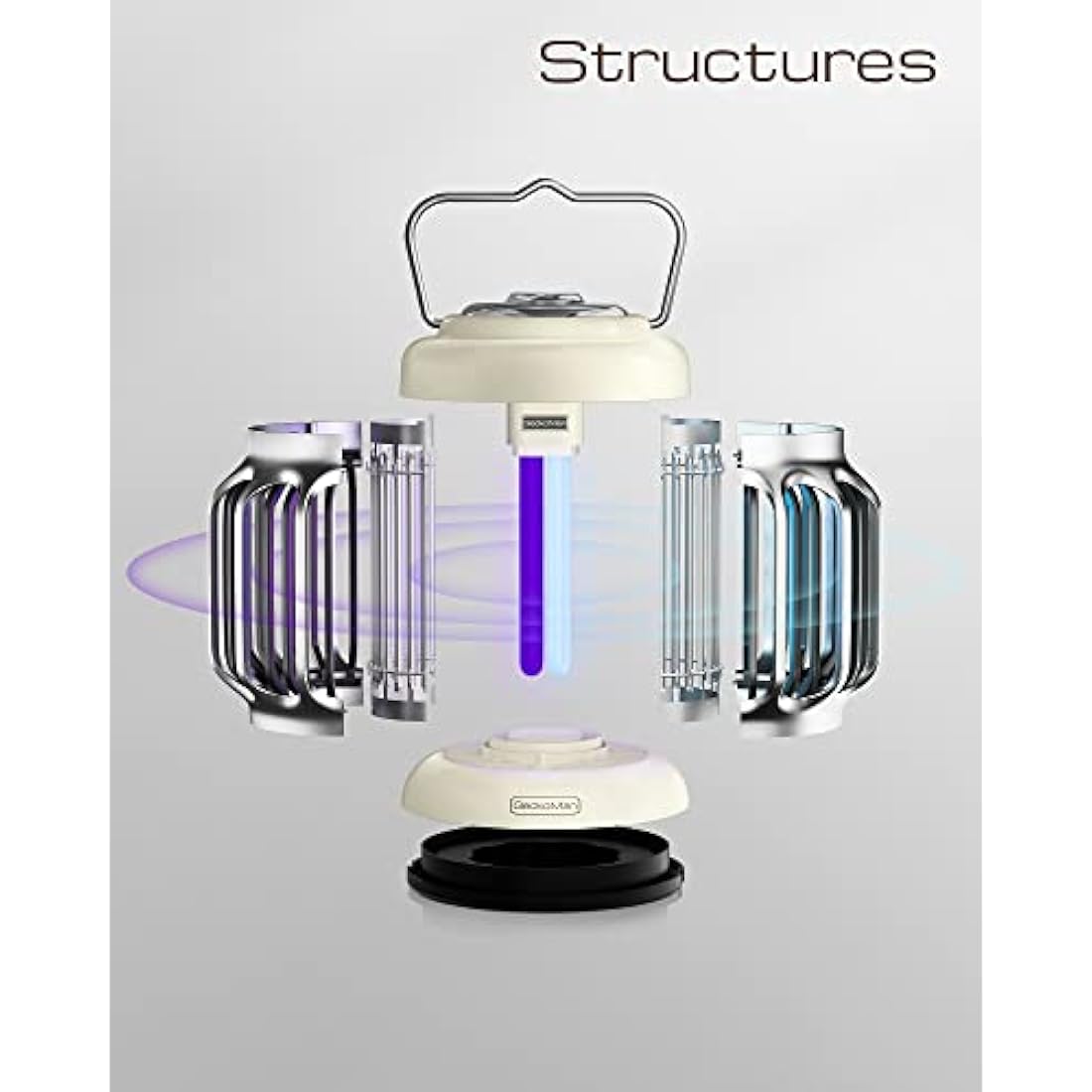 Hybrid Spectrum, Dusk-to-Dawn Fly Zapper Electric Fly Catcher Fruit Flies Trap Outdoor & Indoor for Home Use Mosquito Killer Bug Zapper Insect Lamp with Light Sensor - UK Plug