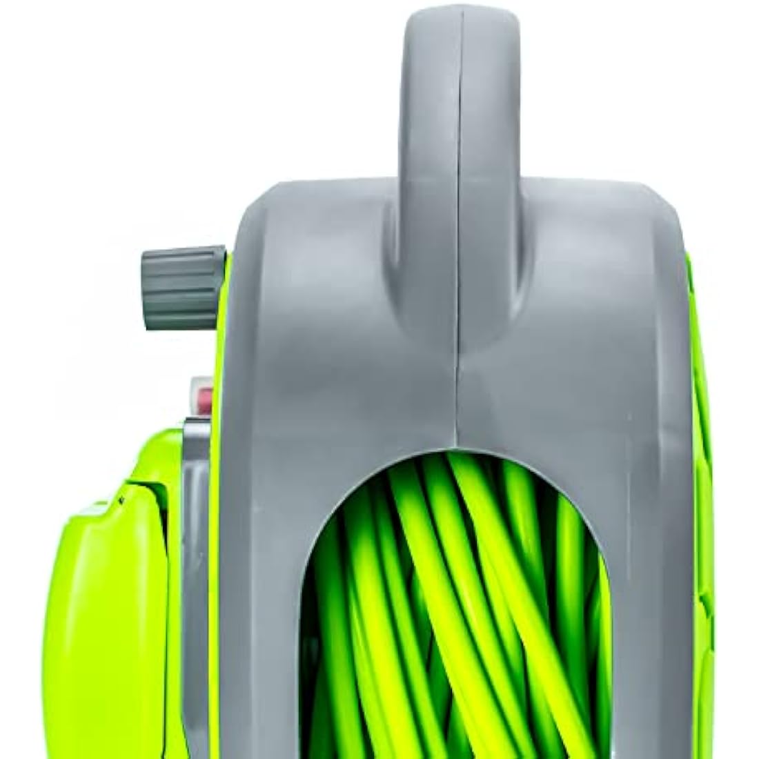 STATUS 2 Socket Cable Reel, 20m, Green, Heavy Duty Outdoor Extension Lead, 13 Amp, Thermal Cut Out, Waterproof, IP54 Rated, Ideal for Garden, Workshop, DIY Use (S20M2G13AIP54CR2)