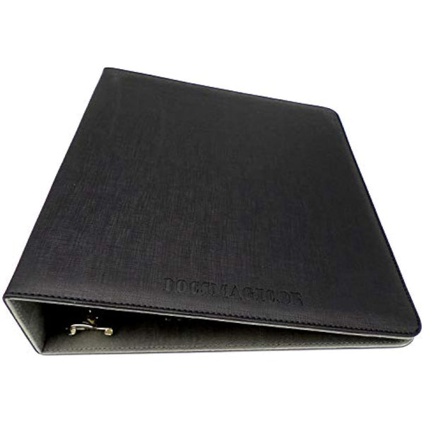 docsmagic.de 3-Ring Premium Album Black + 100 9-Pocket Premium Pages - PKM - YGO - MTG
