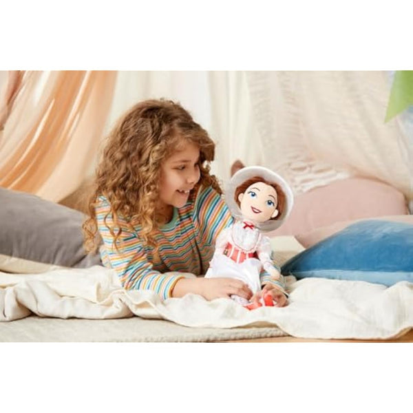 Disney Store Official Mary Poppins Soft Toy Doll, 45cm/17”, Plush Character Figure with Embroidered Details, Suitable for Ages 0+