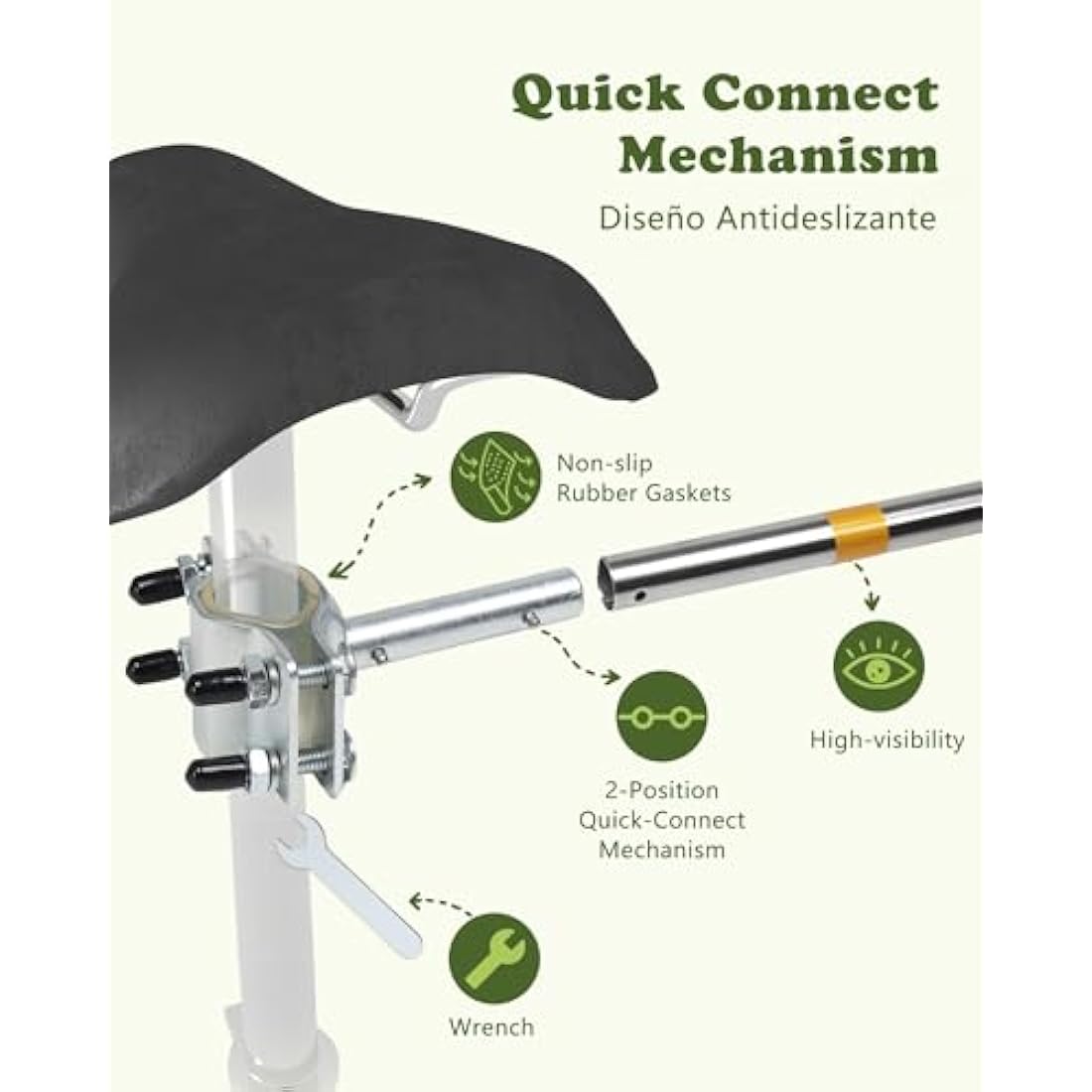 iPetba Heavy Duty Bike Dog Lead Attachment Hands Free Bicycle Dog Leash for Riding Exercising Cycling