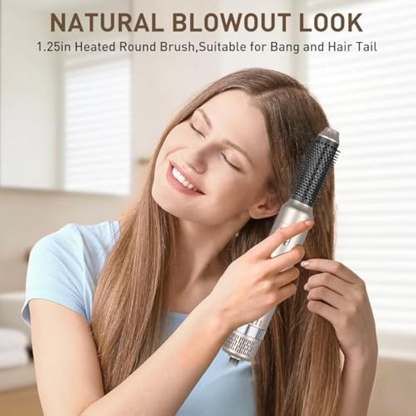 TAHSHINE 6 in 1 Auto Wrap Hairstyler,Hot Air Brush for Hair Styling, Automatic Electric Hair Blow Dryer Brush Set with Detachable Heads Comb for Straightening Voluming,Ionic Care Frizz Free