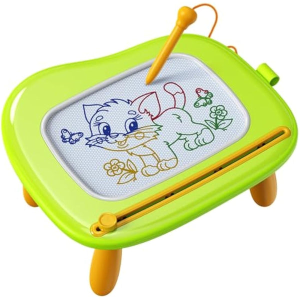 Kokodi Toddler Toys - Magnetic Drawing Board & Writing Tablet for Kids, Educational Learning Travel Toys for 1-3 Year Old Boys & Girls - Yellow