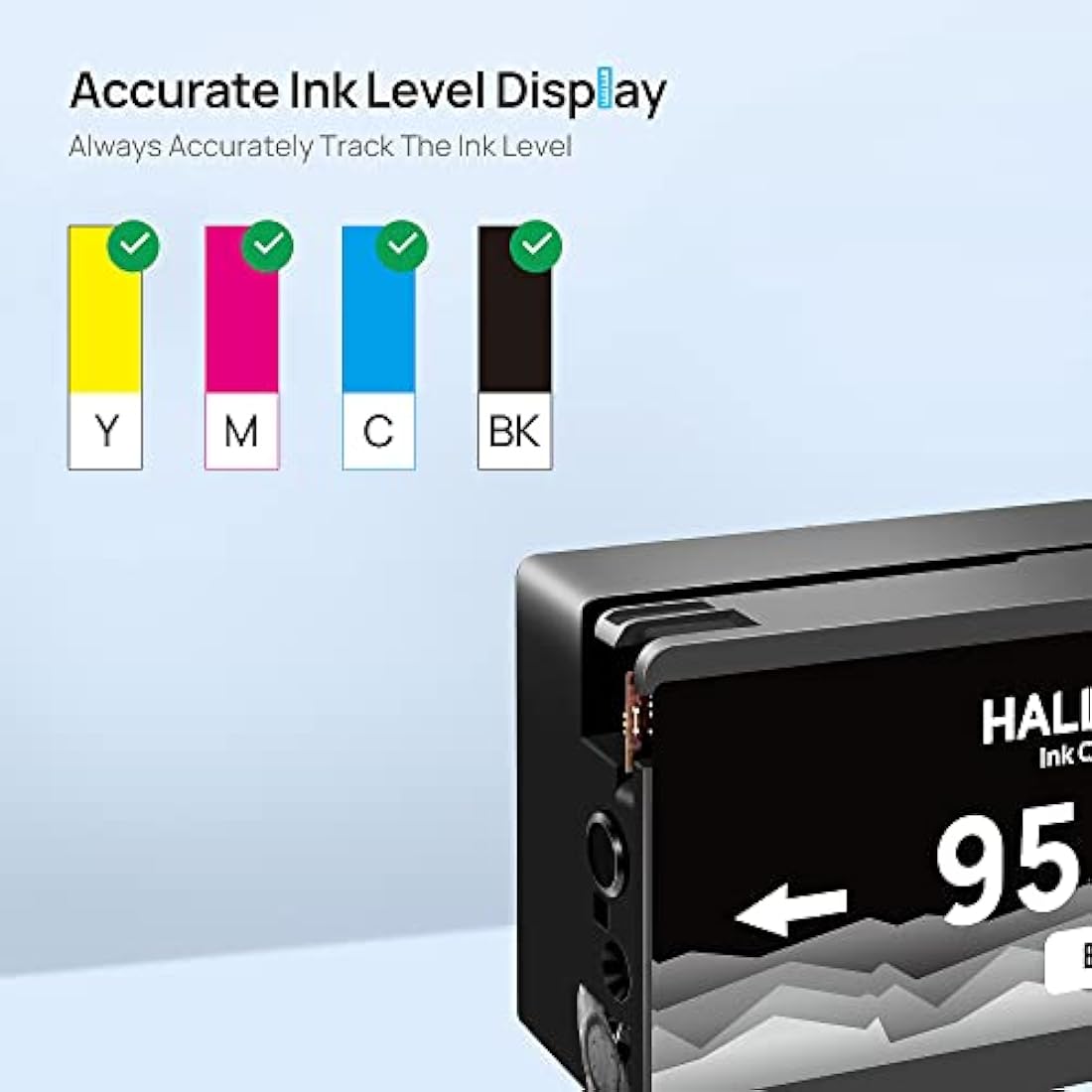 HALLOLUX 953XL Ink Cartridges Remanufactured for HP 953 XL Ink Compatible Multipack for HP Officejet Pro 7720 7730 7740 8210 8218 8710 8715 8720 8725 8728 8730 8740 (Newest Chip)