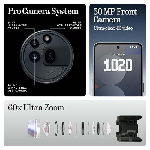 Nothing Phone (3a) 128 GB - mobile phone with 32 MP front camera, 30x ultra zoom - White + Nothing Ear (a) White