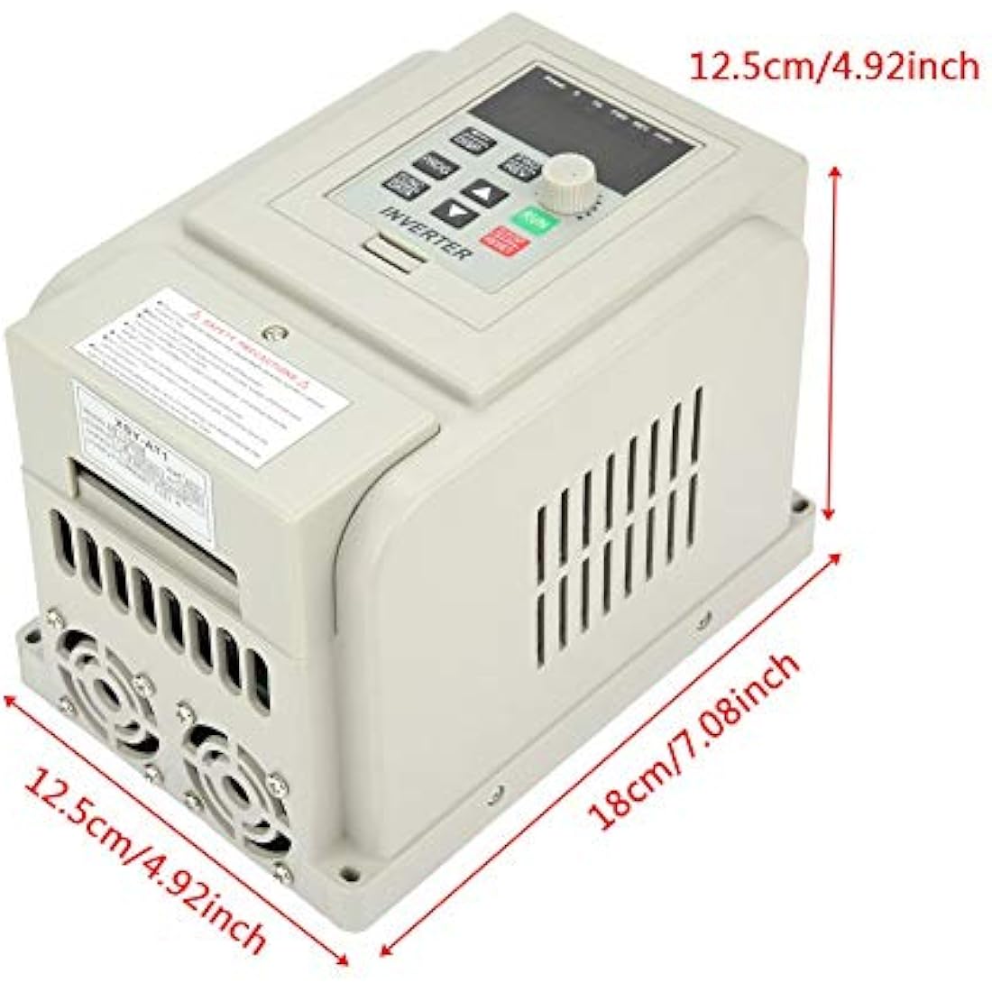 Jadeshay Variable Frequency Drive,2.2KW 220VAC Motor Speed Controller Variable Frequency Converter Single-phase VFD Speed Controller for 3-Phase 2.2kW AC Motor,with Over Heat & Overload Protection