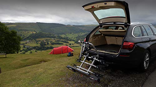 Witter ZX204 Bicyle Bolt-on Towball Mounted Bike Rack for 4 Bikes | Maximum Load of 60kg | Lightboard for 13 Pin Socket