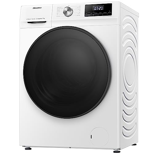 Hisense 3 Series WFQA9014EVJM Freestanding 9 KG Front Load Washing Durable Inverter Machine Steam Wash Quick Wash 15 Washing Programs 1400 RPM White- Energy Rating A