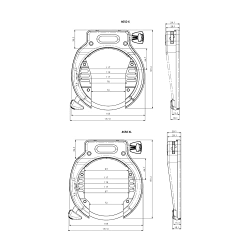 ABUS Antifurto da Telaio Unisex Adulto, Nero, Unica X/XL