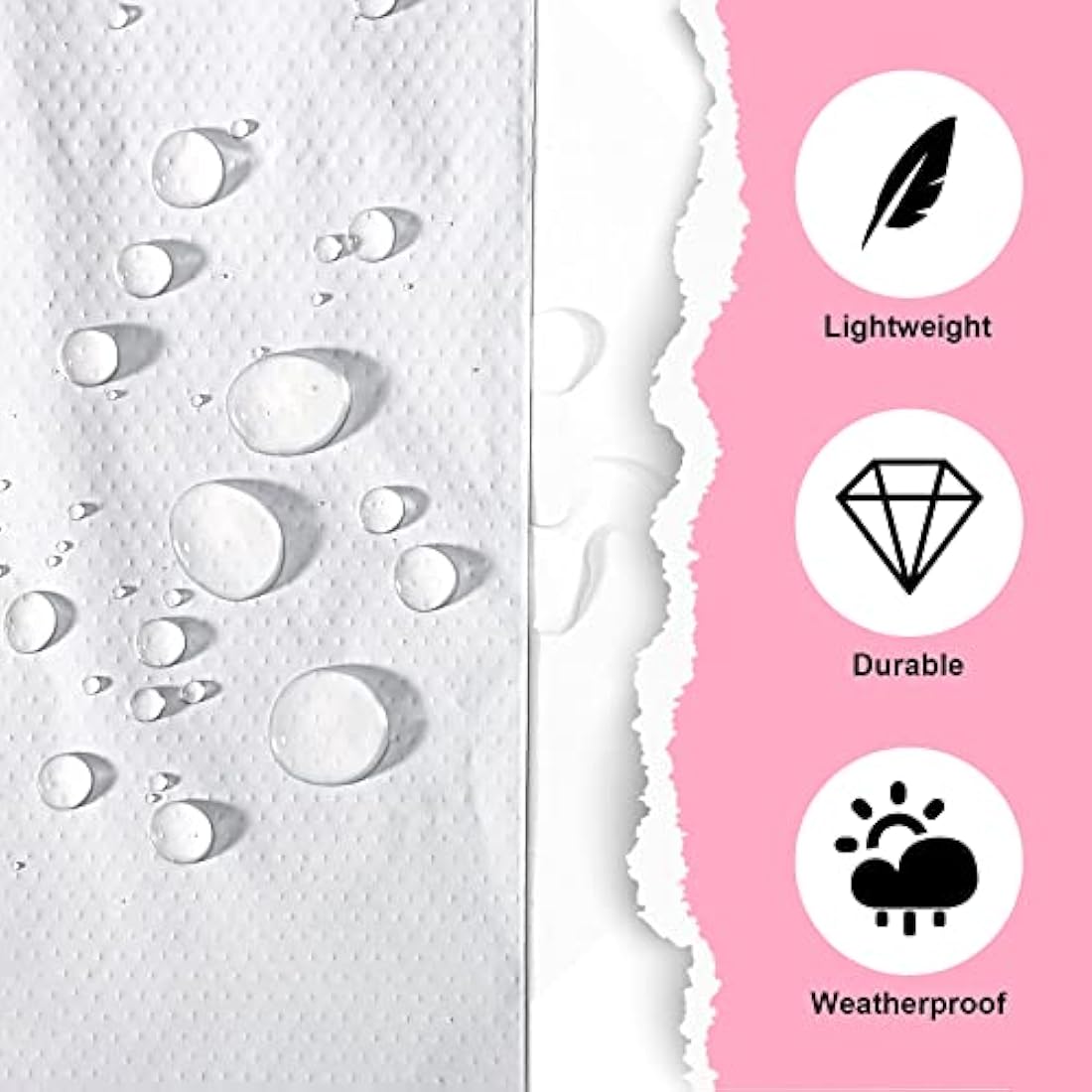 Mailing Postal Bags Self-Seal Closure - 6''x9''(152×228mm) - 100 Mixed Mailing Postal Self-Seal Closure Plastic Bags - Waterproof Plastic Envelopes for Posting