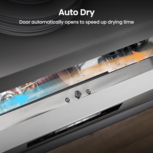 Hisense HS622E90WUK Freestanding Standard Dishwasher 85cm High - E Rated, White, 24 x 23 x 33 inches (L x W x H) [Energy Class E]