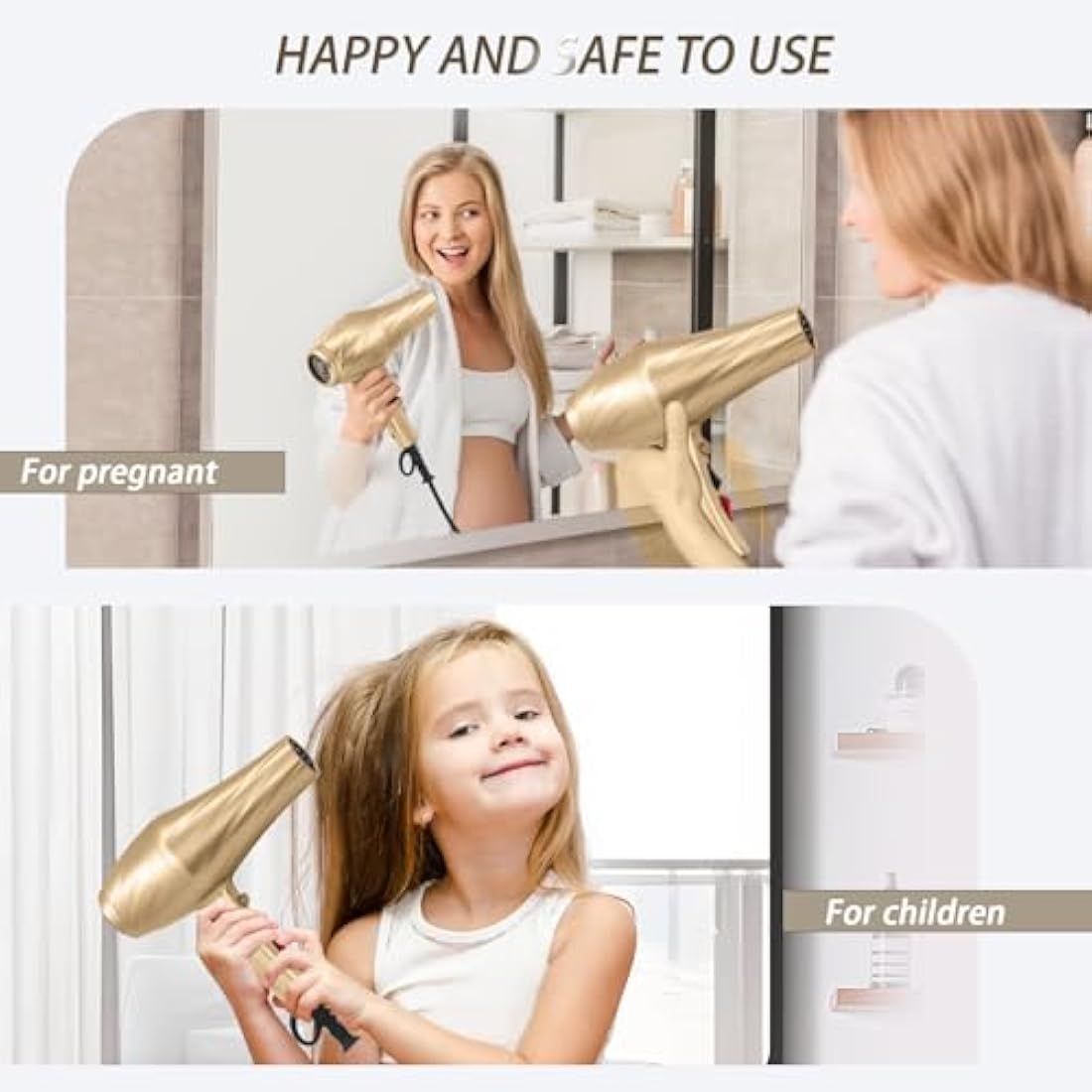 Jooayou Hair Dryer, 3000W Fast Drying Ionic Hairdryer for Women Men, Salon Professional Blow Dryer with Diffuser for Curly and Straight Hair