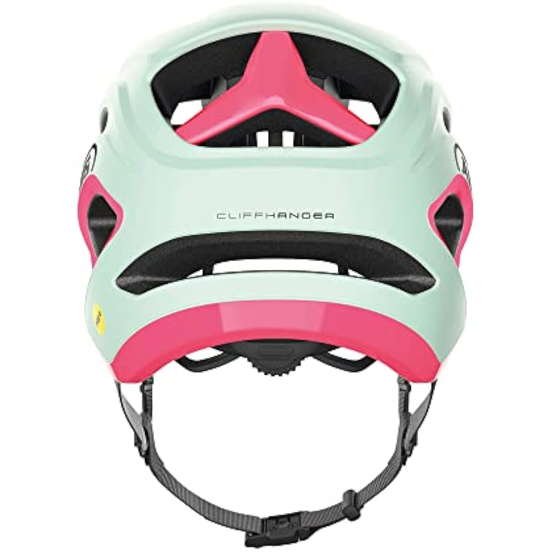 ABUS CliffHanger MIPS MTB helmet - bike helmet for demanding trails - with large ventilation openings & TriVider strap system & impact protection - for men and women