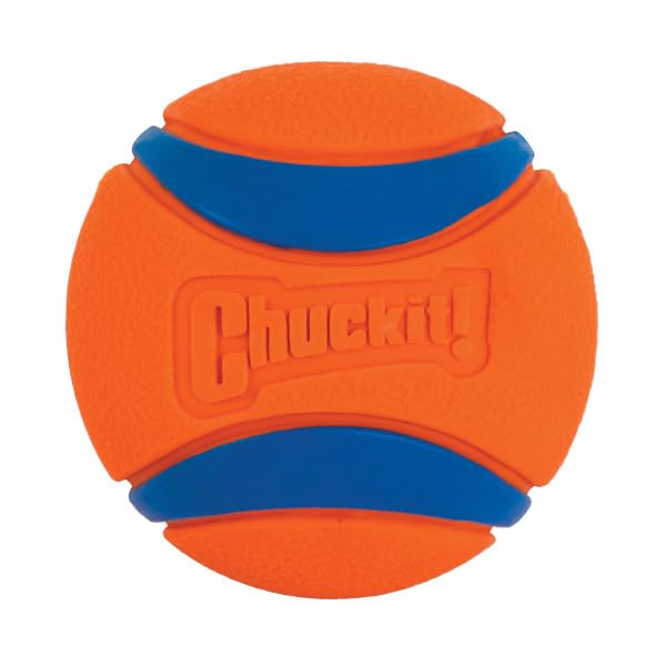 ChuckIt! Ultra Ball Dog Toy, Durable High Bounce Floating Rubber Dog Ball, Launcher Compatible Toy For Dogs, 2 Pack, Medium