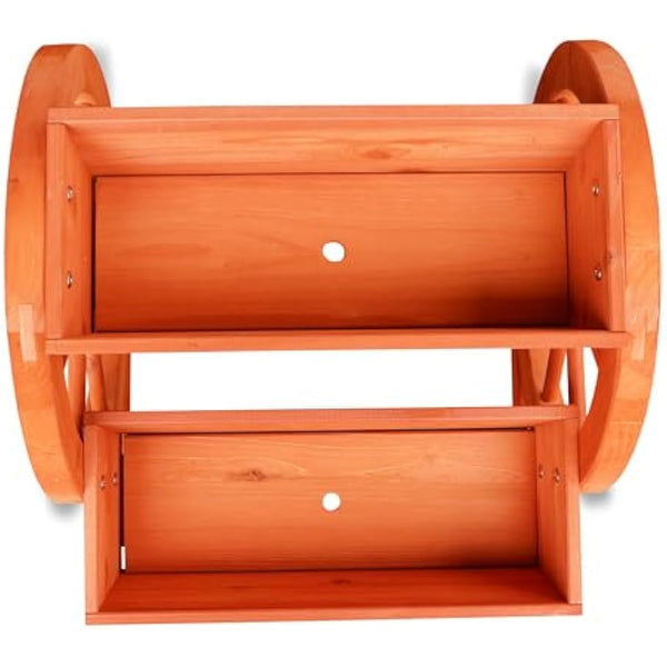 Habau Flower Box with Wagon Wheels