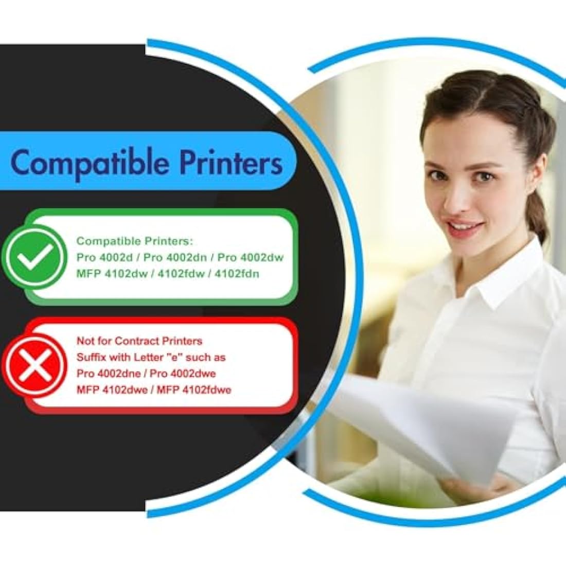 INFITONER 149A No Chip Toner Cartridge Replacement for HP 149A W1490A W1490X 149X H1490AT Laser Pro 4002DW 4002DN 4102FDW 4102FDN 4102D - Black, 1-Pack