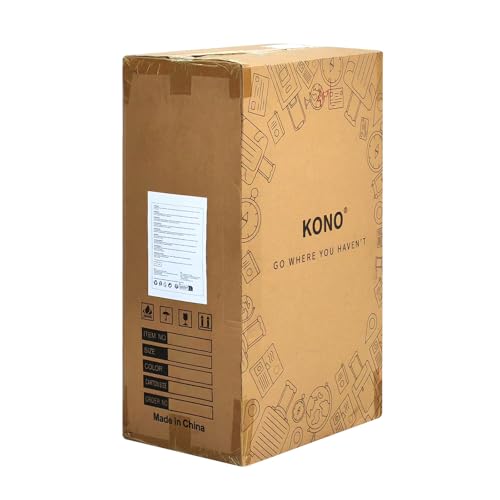 Kono Travel Luggage Sets of 6 Piece Lightweight ABS Hard Shell Trolley Case with TSA Combination Lock 20" 24" 28" Suitcase + 12" Beauty Case + Duffel Bag & Toiletry Bag (Cream White)