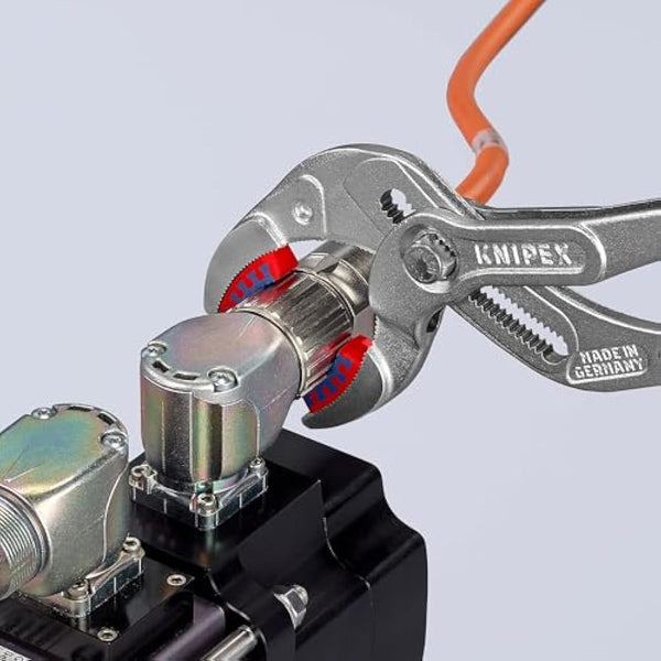 Knipex Siphon and Connector Pliers chrome-plated, with non-slip plastic coating 250 mm 81 13 250