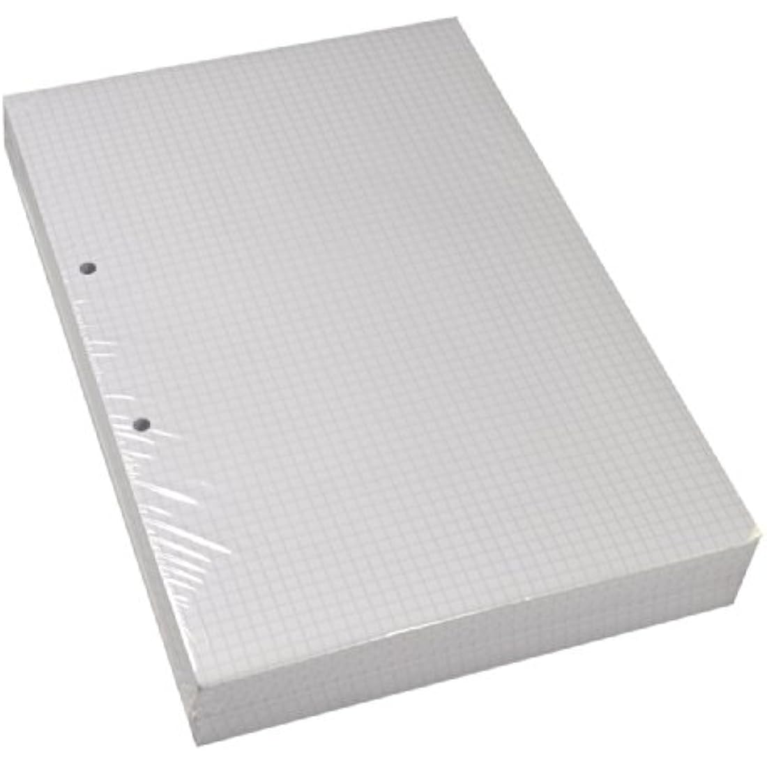 RHINO A4 Loose Leaf Squared Paper, 500 Sheets / 1000 Page, 5mm Squared Paper, Hole Punched, School & Office Stationery Supplies