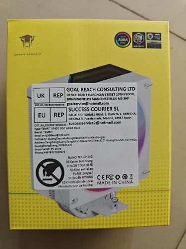 TZMRIT KF420 DGT ARGB CPU Cooler with temperature display, for Intel LGA 1700/1200/115X/1851/1366/2011, for AMD AM4/AM5 (BK)