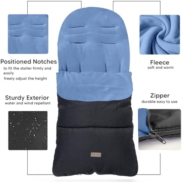 CrocnFrog Universal baby Bunting Footmuff - Cosy Toes Fit Toddler Foot Muff for stroller,Buggy,Pushchair & Pram Footmuffs comes with Warm and soft polar fleece Water & Wind Proof to protect infant