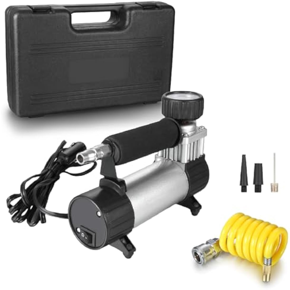 Twilight Garage Portable 12V 150PSI Heavy Duty Compressor Car Tyre Tire Air Inflator pump for Cars Vans Trucks Motorcycles and Other Inflatables