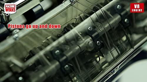 Machine Works Build Your Own Porsche 911 Boxer Engine Toy - Replica Model Building Kit - Features Sounds and Illumination, 280+ Pieces, 10+ Years