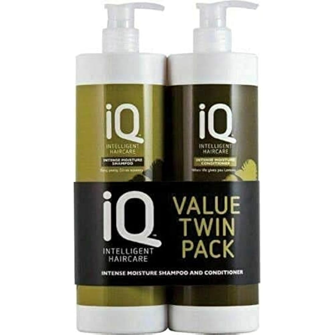 IQ Intelligent Haircare Intense Moisture Shampoo & Conditioner, Green, 1000 ml
