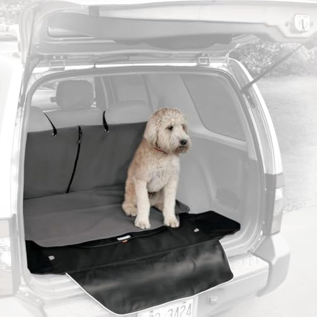 Kurgo Cargo Cape, Dog Car and SUV Boot Liner, Waterproof & Stain-Resistant, Includes Bumper Guard, Charcoal Grey