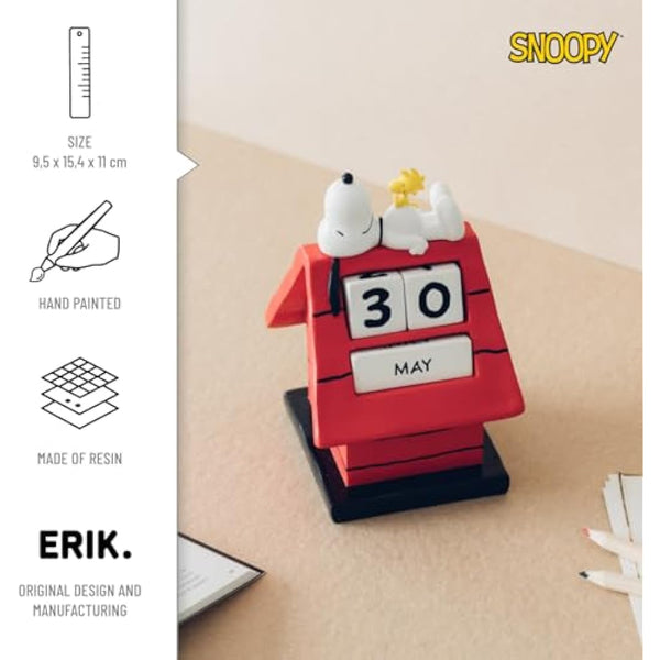 Grupo Erik Perpetual Calendar - Snoopy Merchandise | Desk Calendar, Home Office Desk Accessories, Home Decor Accessories | Peanuts Snoopy Gifts For Dog Lovers