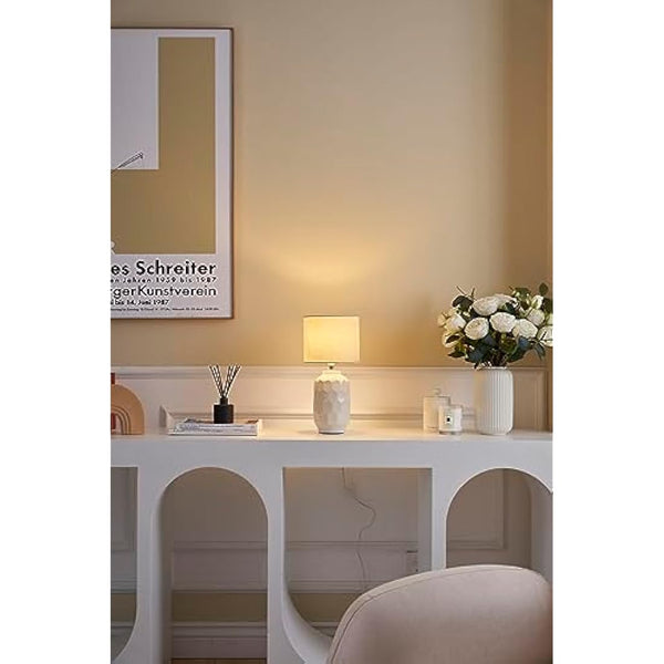 Pauleen 48330 Table luminaire Glowing Soul E14 max. 20W Cream, Terrazzo Fabric, Ceramic