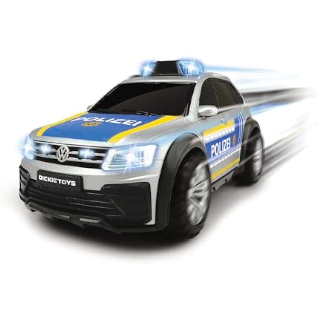 Dickie Toys - Volkswagen VW Tiguan R-Line - 25 cm Police Car with Light & Sound, Police SUV, Toy Cars, for Children from 3 Years, Multicoloured
