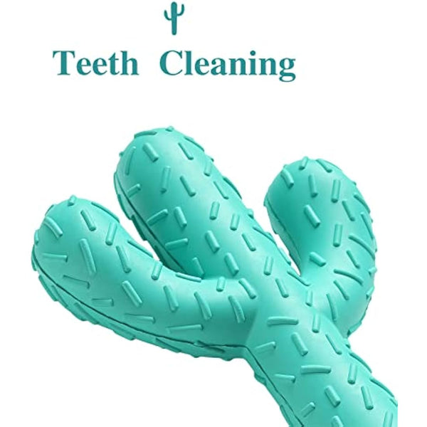 Acecy Dog Toys, Indestructible Cactus Chew Toy, Natural Rubber Milk Flavor, Puppy Teething Toys for Small Mediul Large Breed