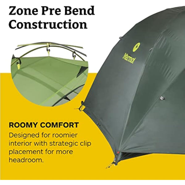 Marmot Crane Creek, Lightweight 2/3-person trekking tent, waterproof backpacking tent for camping and hiking