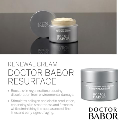 DOCTOR BABOR Renewal Cream | Regenerating anti-ageing and anti-pigmentation face cream with pro-retinol complex | For radiant, rejuvenated skin | Refines the complexion | Vegan | 50ml