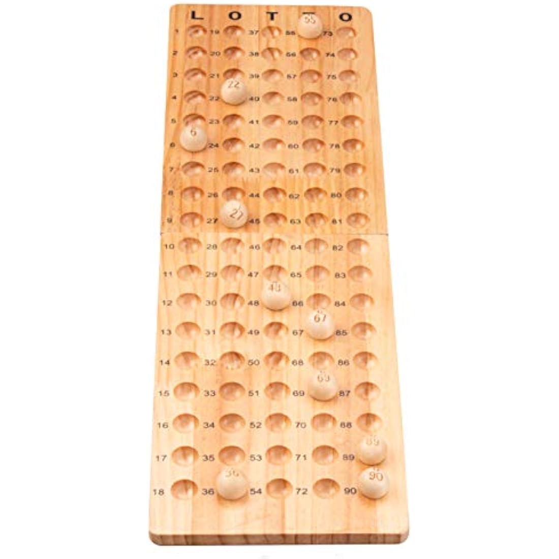 Engelhart - Metal Bingo Lattocage 10" whith 90 wooden balls and controll board