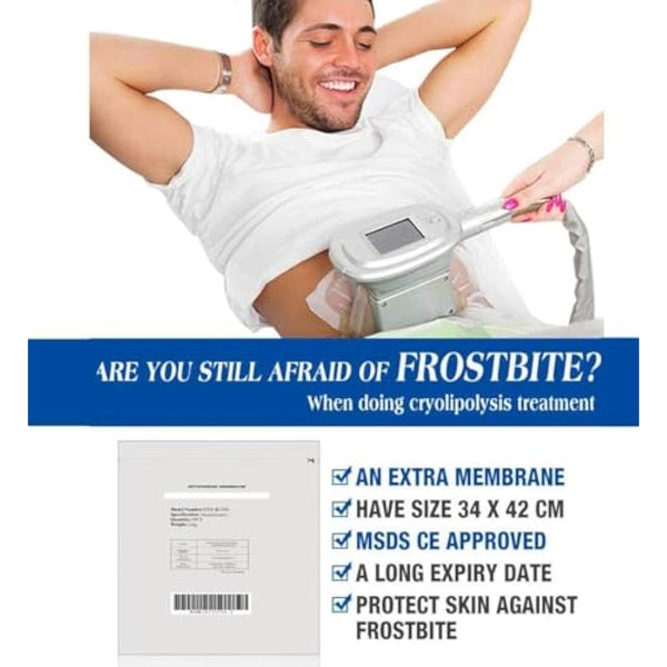10 X Antifreeze Membranes Anti Freeze Pads for Cryolipolisis Device. NATUREGURU Medical Quality for Professionals & Private Individuals, Normalize CEE. (LARGE (34X42cm))