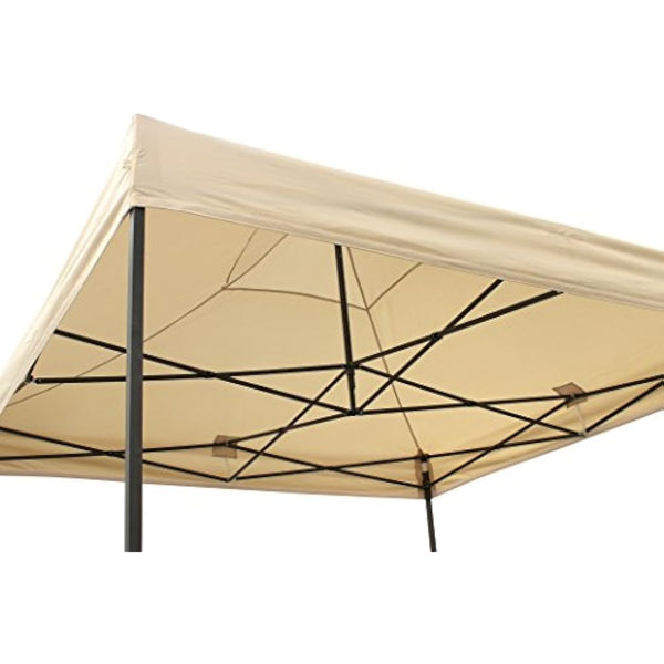 All Seasons Gazebos 2.5x2.5m Heavy Duty Fully Waterproof Pop up Gazebos and 4 Side Walls - Beige
