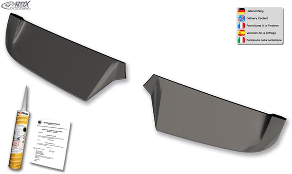 RDX Racedesign Roof spoiler compatible with Mercedes Vito V639 & Viano W639 2003-2014 (with 2 barn doors) (PUR-IHS)