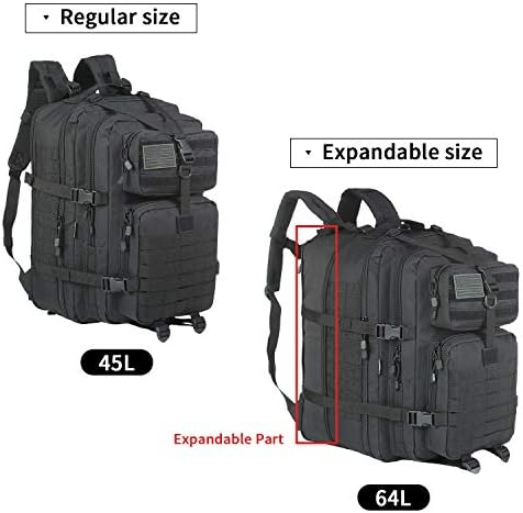 GZ XINXING 64L Large 3 day Molle Pack Military Tactical Army Backpack Bug Out Bag Rucksack For Men