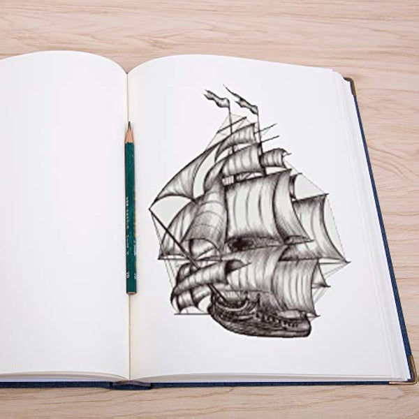 A4 Sketch Book - 160 Sheets (320 Pages) Blank Notebook, 100gsm Acid Free Paper, Hardcover Sketchbook