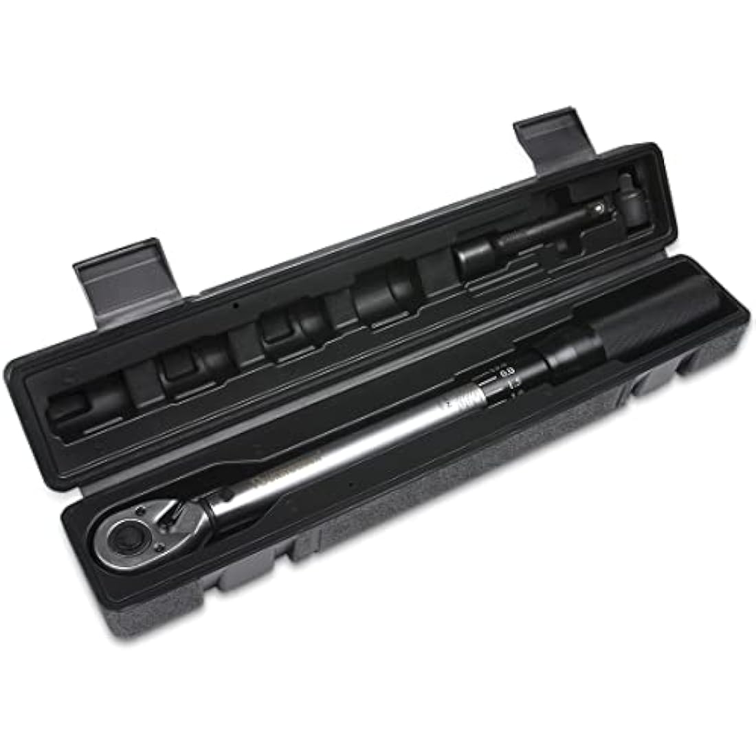 FOURROBBER Torque Wrench1/2-Inch Drive Click 25-220 Nm Dual-Direction Adjustable Torque Wrench Set