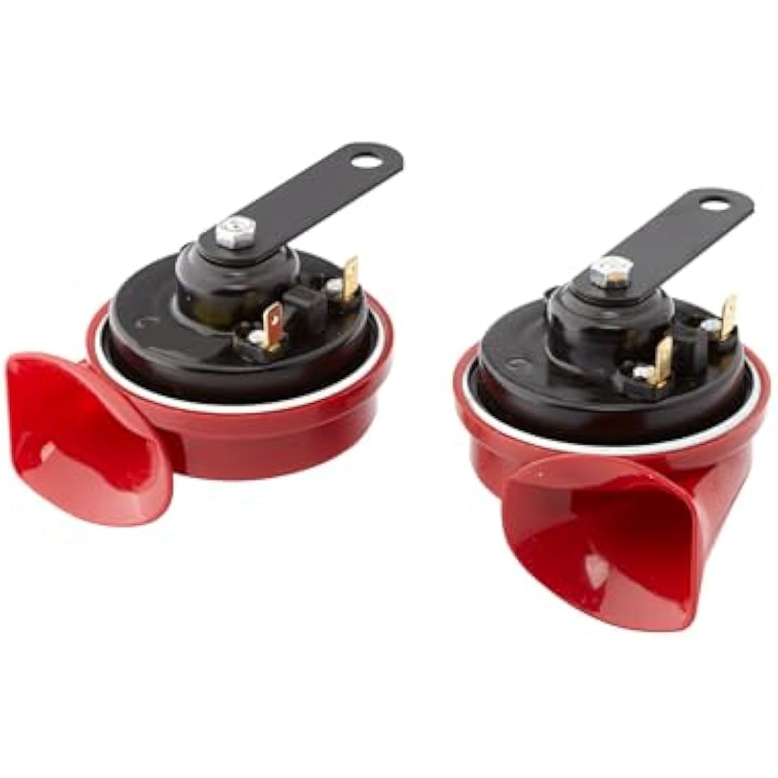 HELLA Trumpet Horn - STYLE HORN TE24 SET - 12V - 110dB(A) - Frequency range from: 400Hz - Frequency range to: 500Hz - Low Tone/High Tone - Electric - Flat Plug-in Connector - 3FH 007 424-811