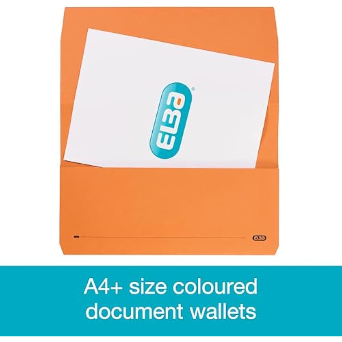 Elba Foolscap Document Wallets, Assorted Colours, A4+, Pack of 10 Folders