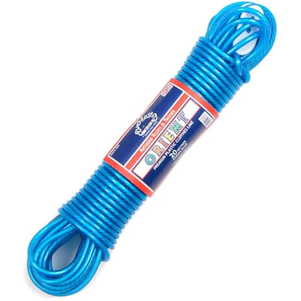 EVERLASTO Quality 20m 'Orient' PVC Clothes/Washing Line 4.8mm Thick (BLUE)